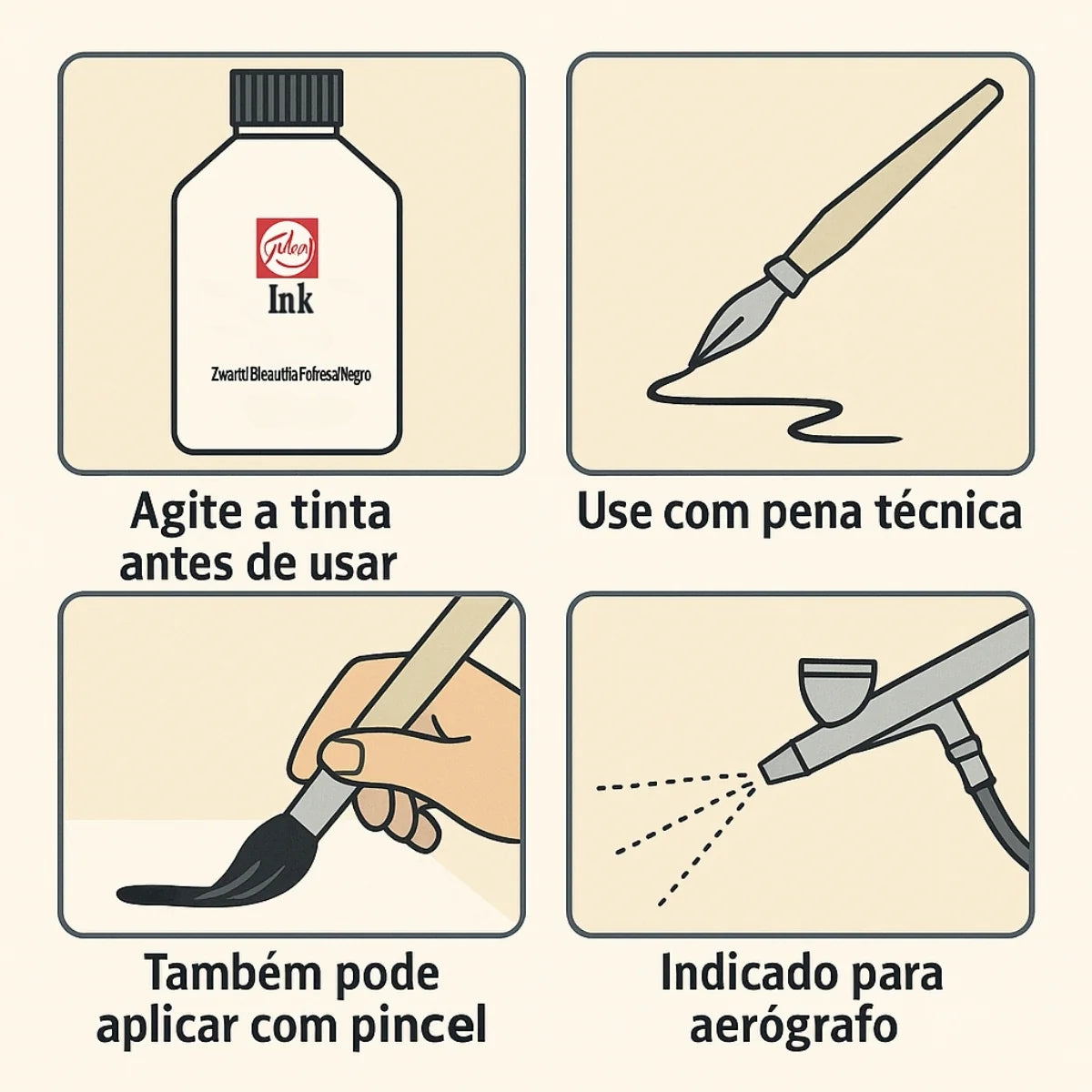 Tinta Nanquim 990ml - Royal & Talens 44717000