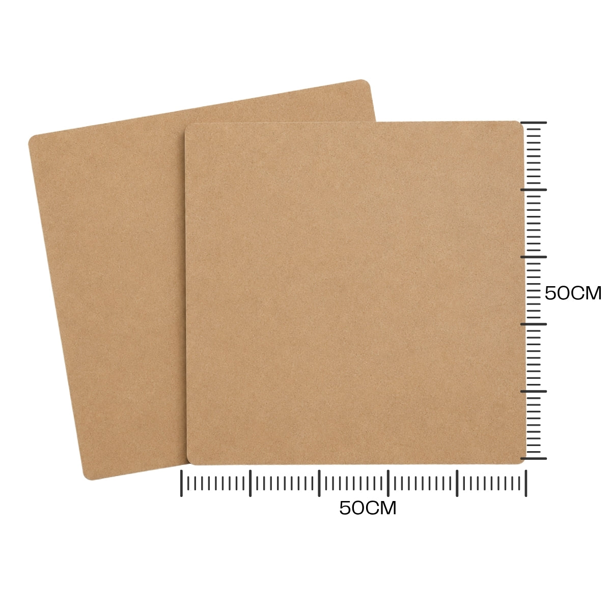 Placa Mdf Cru 50x50cm 6mm