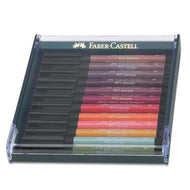 Estojo Caneta Pitt Tons de Outono 12 Cores Faber-castell 267422