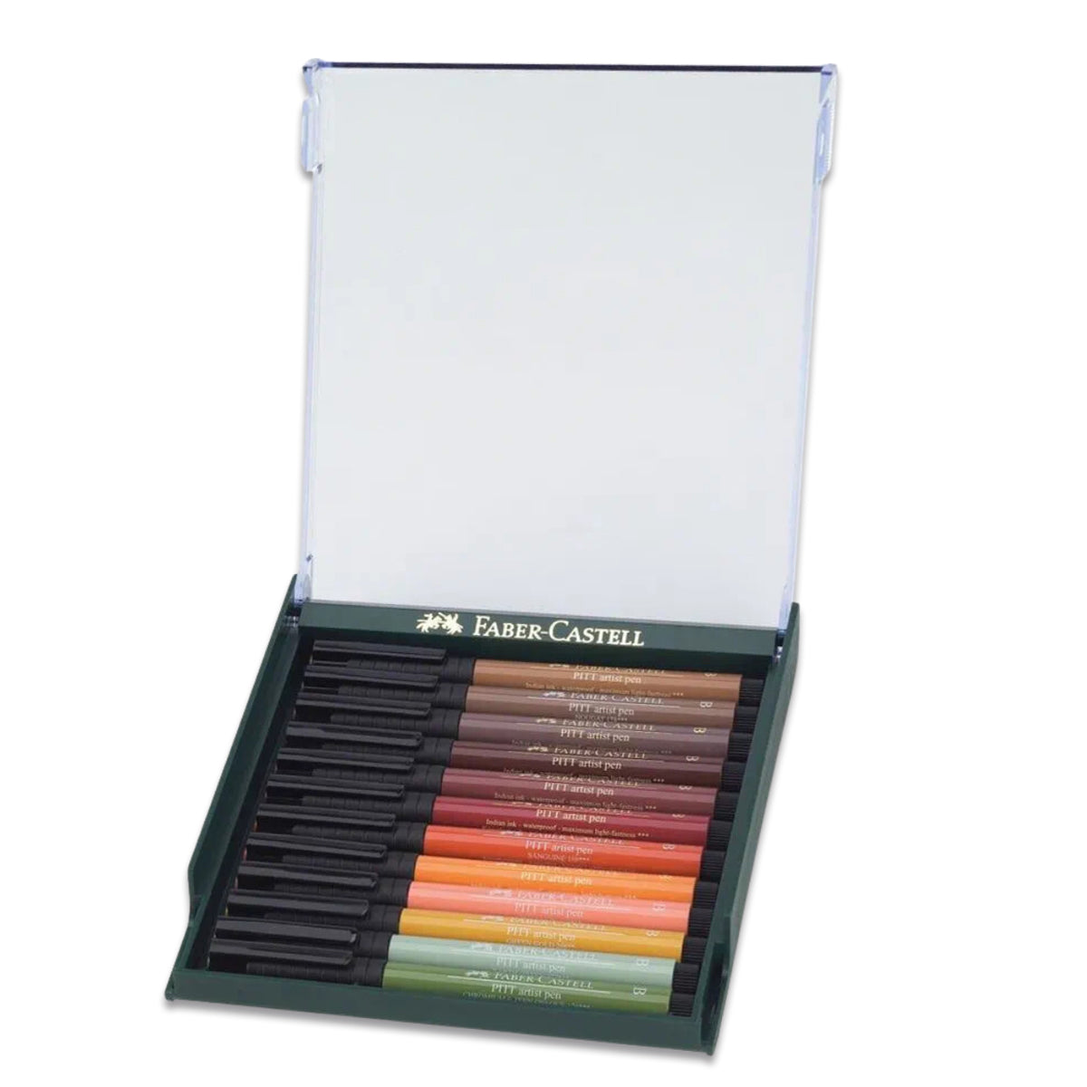 Estojo Caneta Pitt Tons de Outono 12 Cores Faber-castell 267422