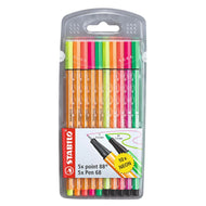 Estojo de Caneta Multiuso Point 88 e Pen 68 Stabilo com 10 Cores