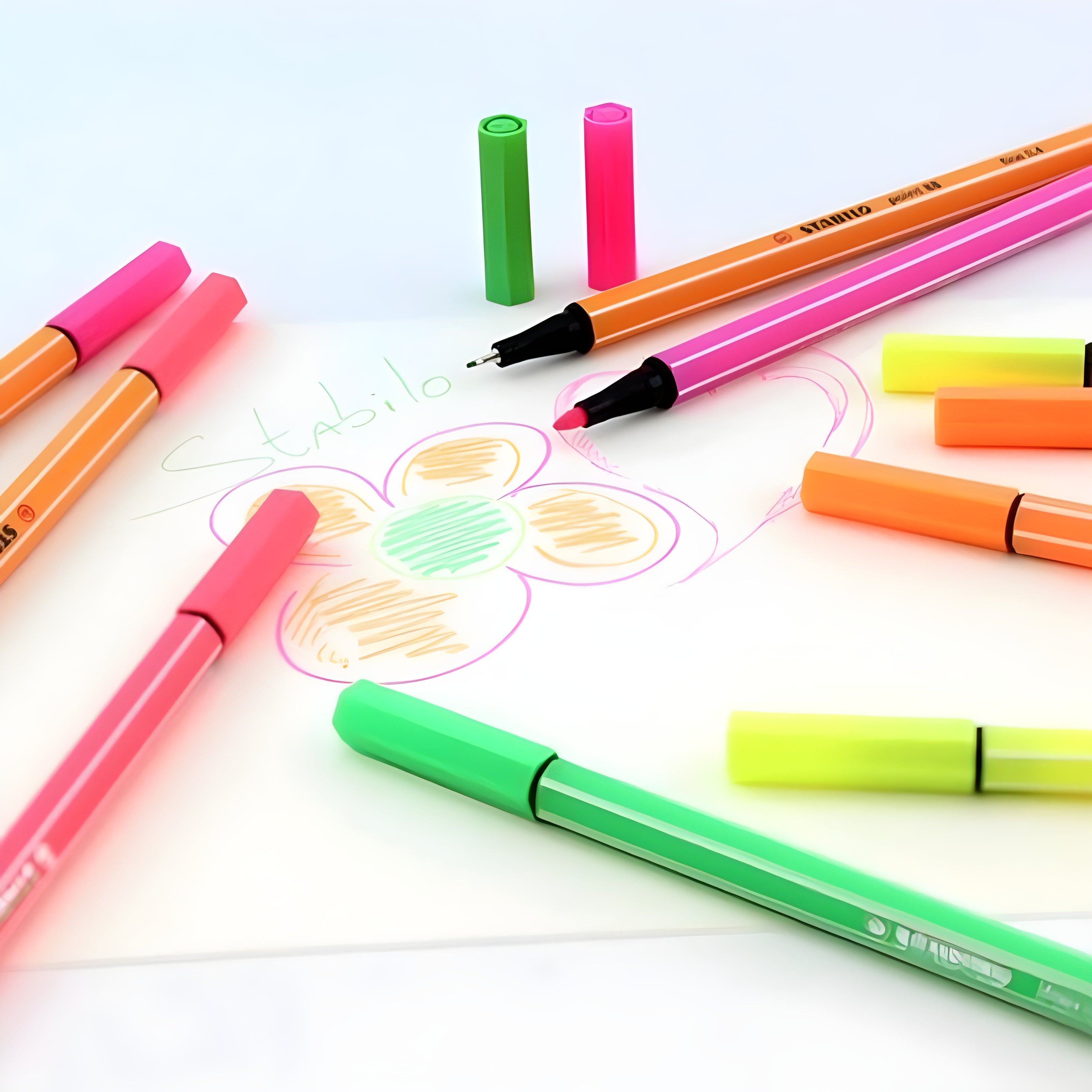 Estojo de Caneta Multiuso Point 88 e Pen 68 Stabilo com 10 Cores