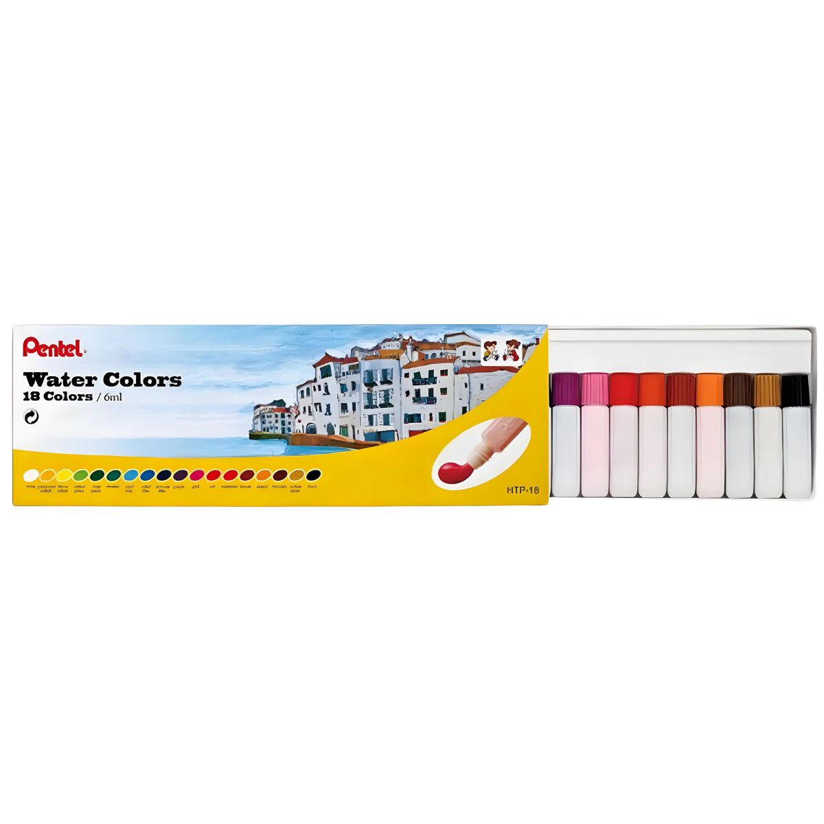 Estojo Tinta Aquarela Htp 6ml com 18 Cores