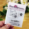 Mini Carimbo Decorativo Gatinhos 1 Scrapbook - Lilipop