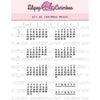 Cartela de Carimbos Meses em Fotopolímero para Artesanato e Scrapbook - Lilipop