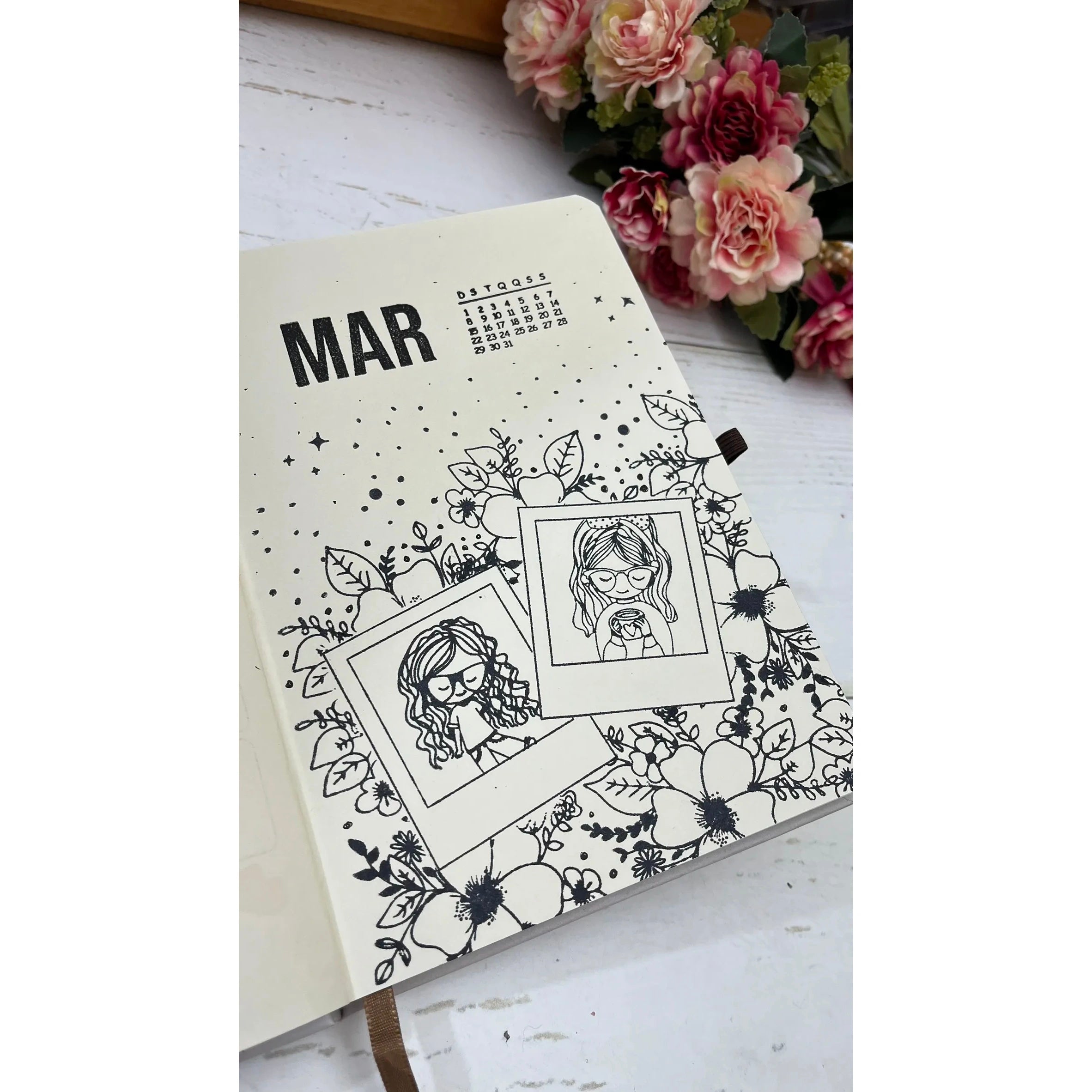 Cartela de Carimbos Meses em Fotopolímero para Artesanato e Scrapbook - Lilipop