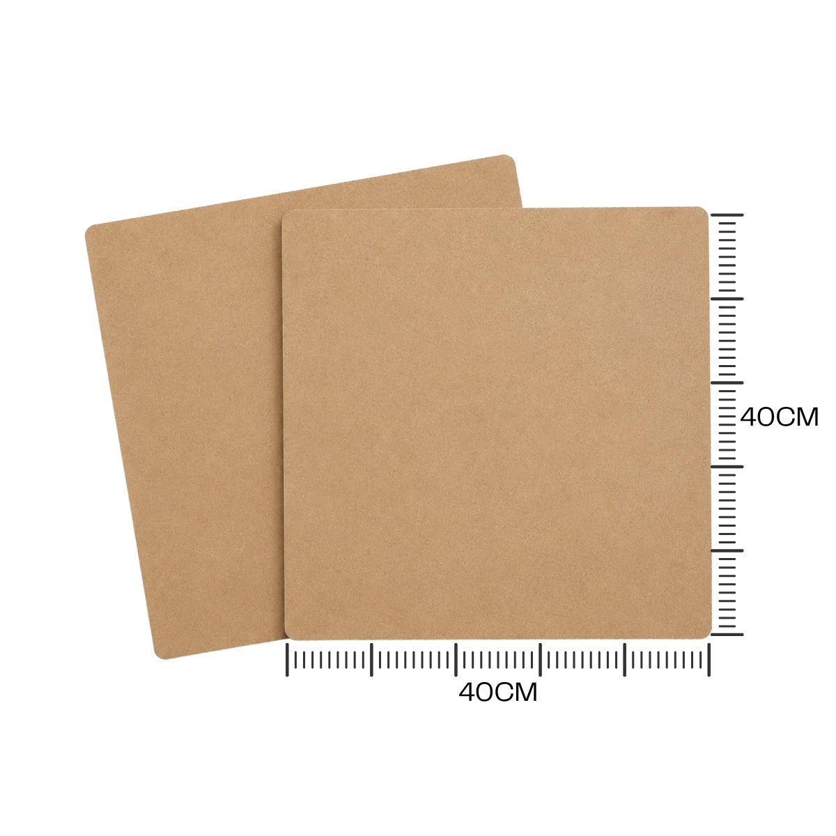 Placa Mdf Cru 40x40cm 6mm