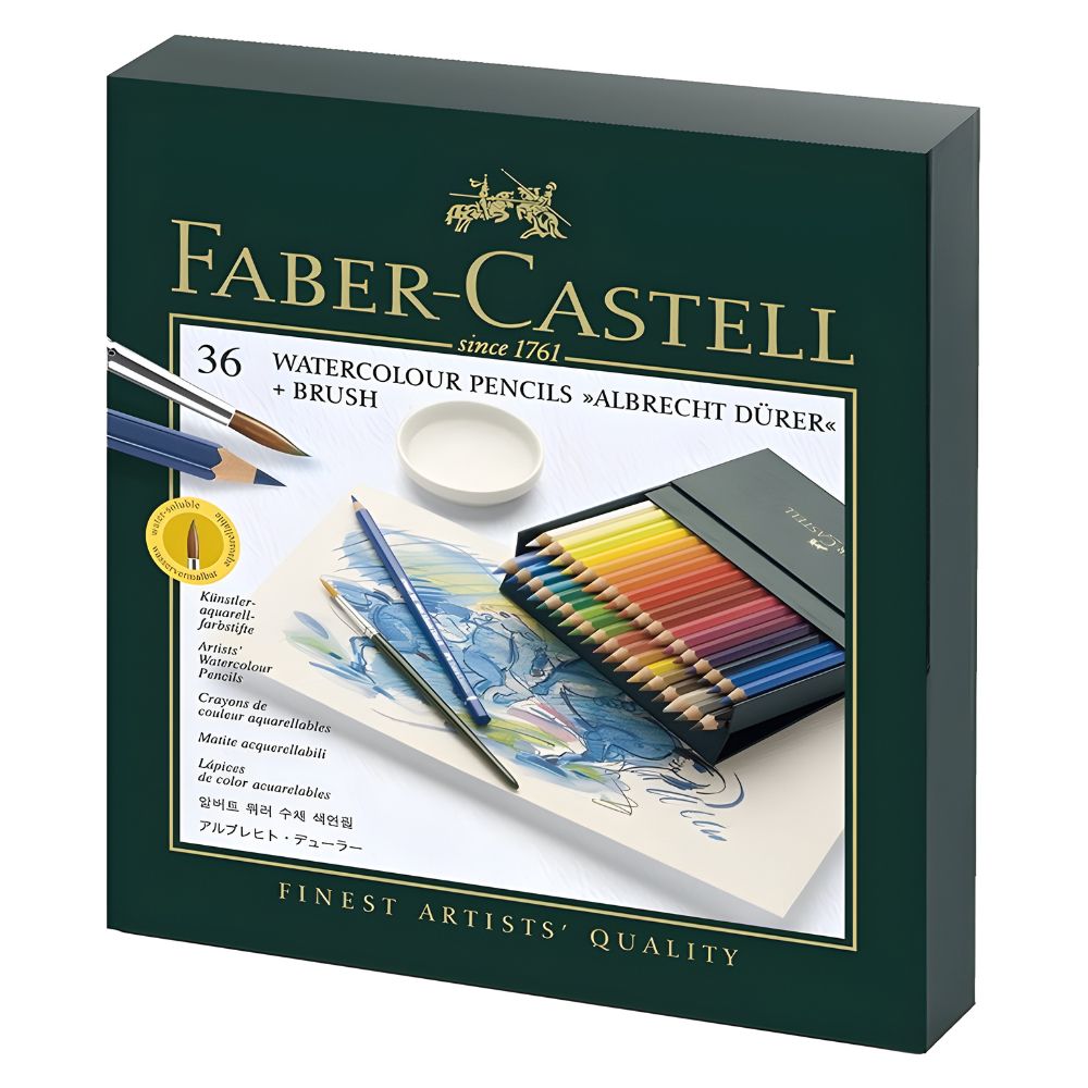 Estojo Lápis de Cor Aquarelável Albrecht Dürer Box 36 Cores Faber-castell 117538
