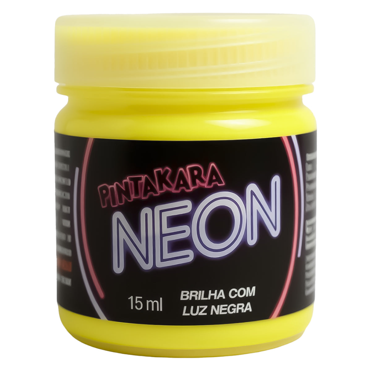 Tinta Infantil Pintakara Gliart 15ml Amarelo Neon 