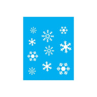 Stencil Opa 20x25cm - Flocos de Neve - 1786