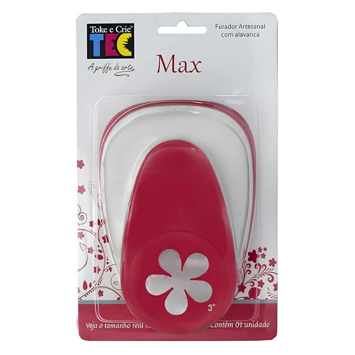 Furador com Alavanca Max Fma069 3 Flor Helic Toke e Crie