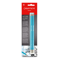 Estojo Lápis de Cor Caran D'ache Azul Sketcher Non-photo com 2 Unidades