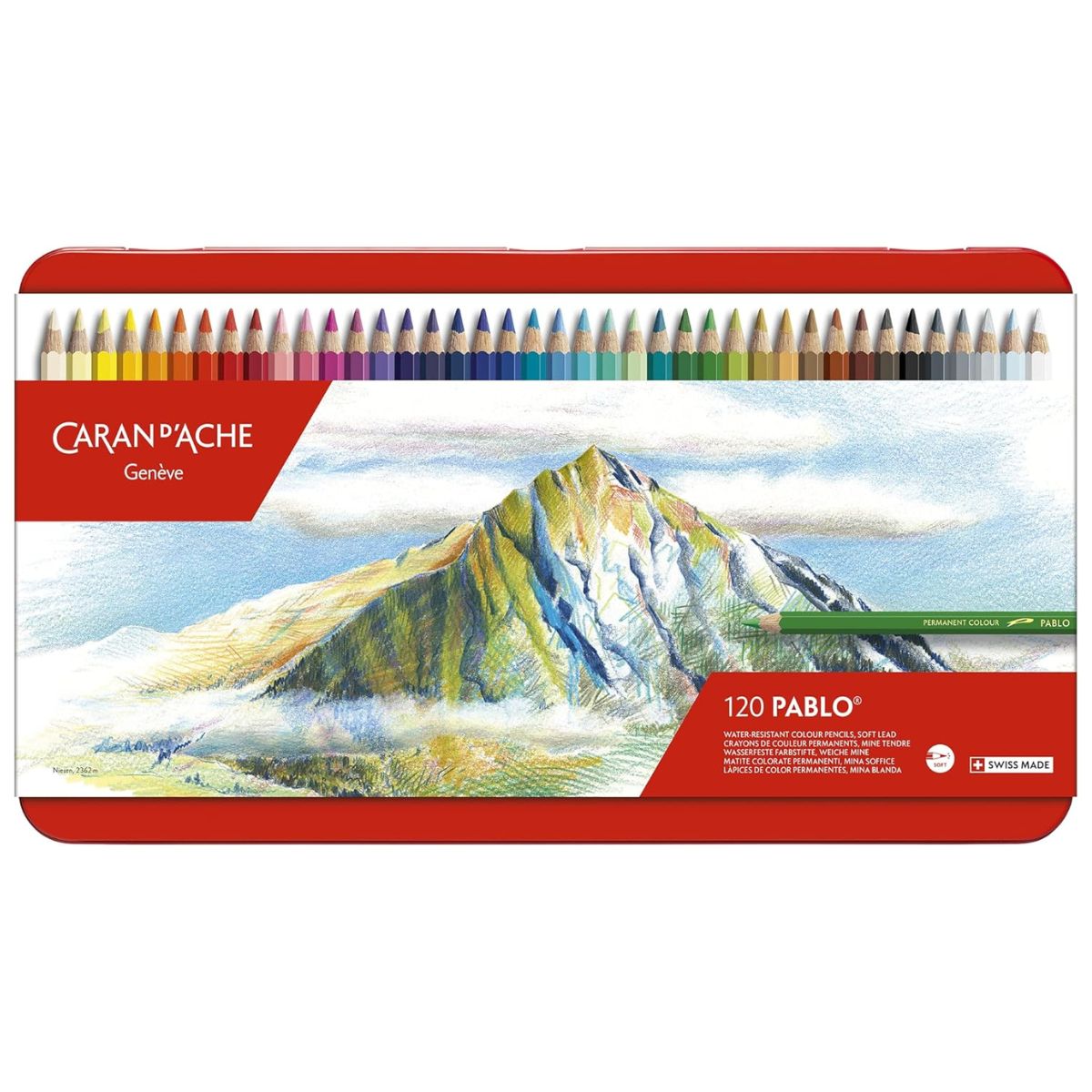 Estojo Lápis de Cor Caran D'ache Pablo com 120 Cores