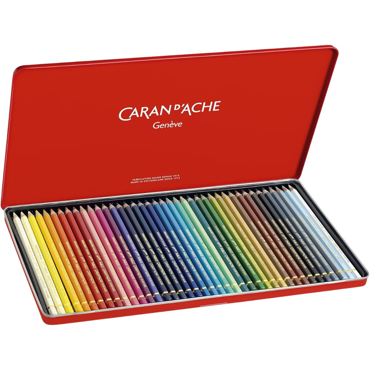 Estojo Lápis de Cor Caran D'ache Pablo com 40 Cores