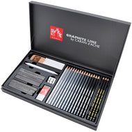 Estojo Desenho Graphite Caran D'ache Line Gift com 28 Peças