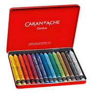 Estojo Giz Pastel Oleoso Caran D'ache Neocolor Ii Aquarelável com 15 Cores