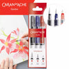 Kit Pincel com Reservatório Caran D'ache Blush Aquarelável com 3 Unidades