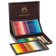 Estojo de Madeira Lápis de Cor Supracolor Caran D'ache Aquarelável com 120 Cores