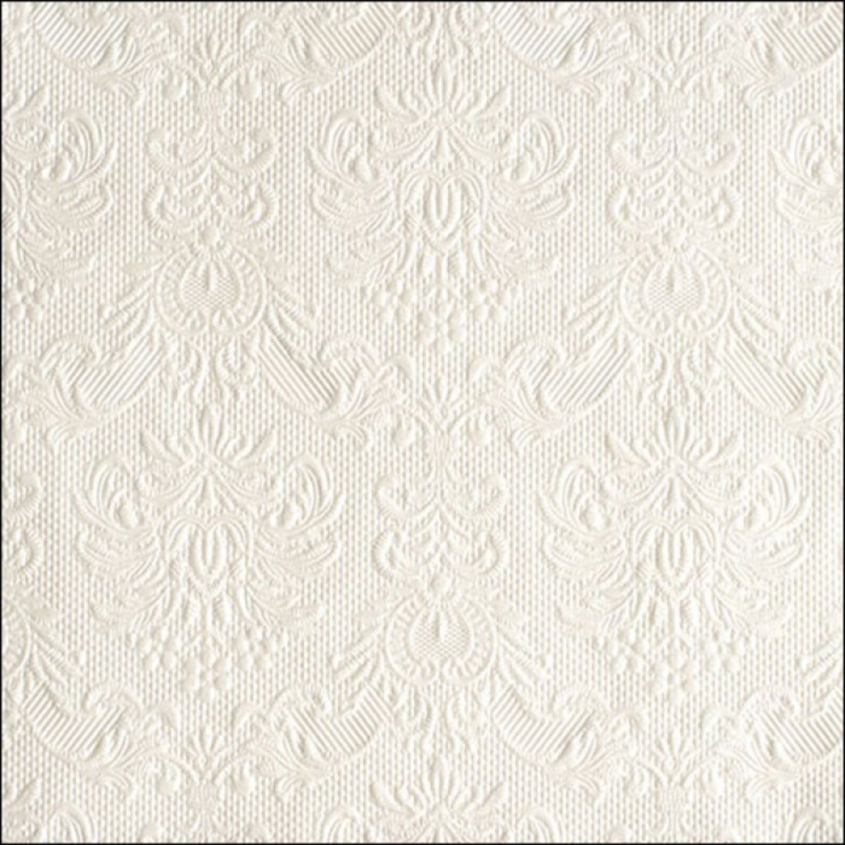 Guardanapo para Decoupage Ambiente 33x33cm com 20 Unidades - Elegância Branco Pérola