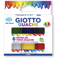 Estojo de Tinta Guache Giotto Têmpera 15ml 6 Cores 016000