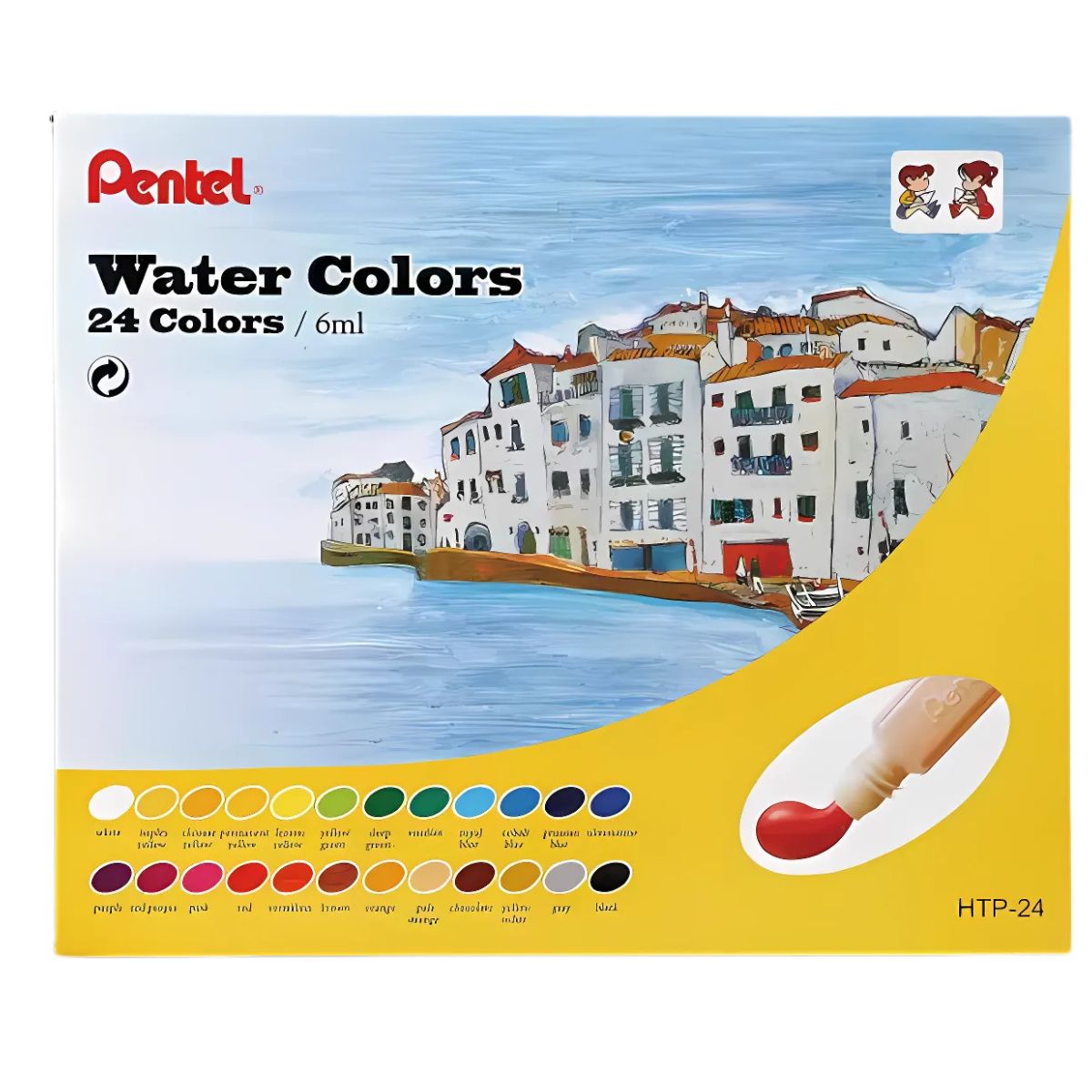 Estojo Tinta Aquarela Htp 6ml com 24 Cores