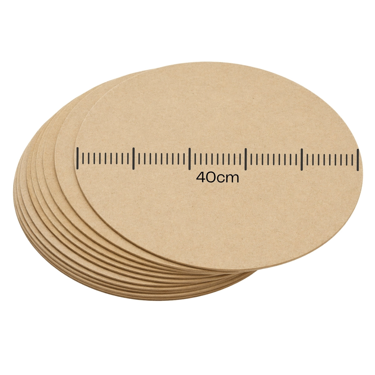 Círculo Mdf Cru 40cm de Diâmetro 6mm