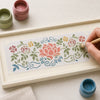 Stencil Pequeno Flor de Lotus 7x17cm para Pintura Decorativa e Artesanato Stp-043 - Litoarte