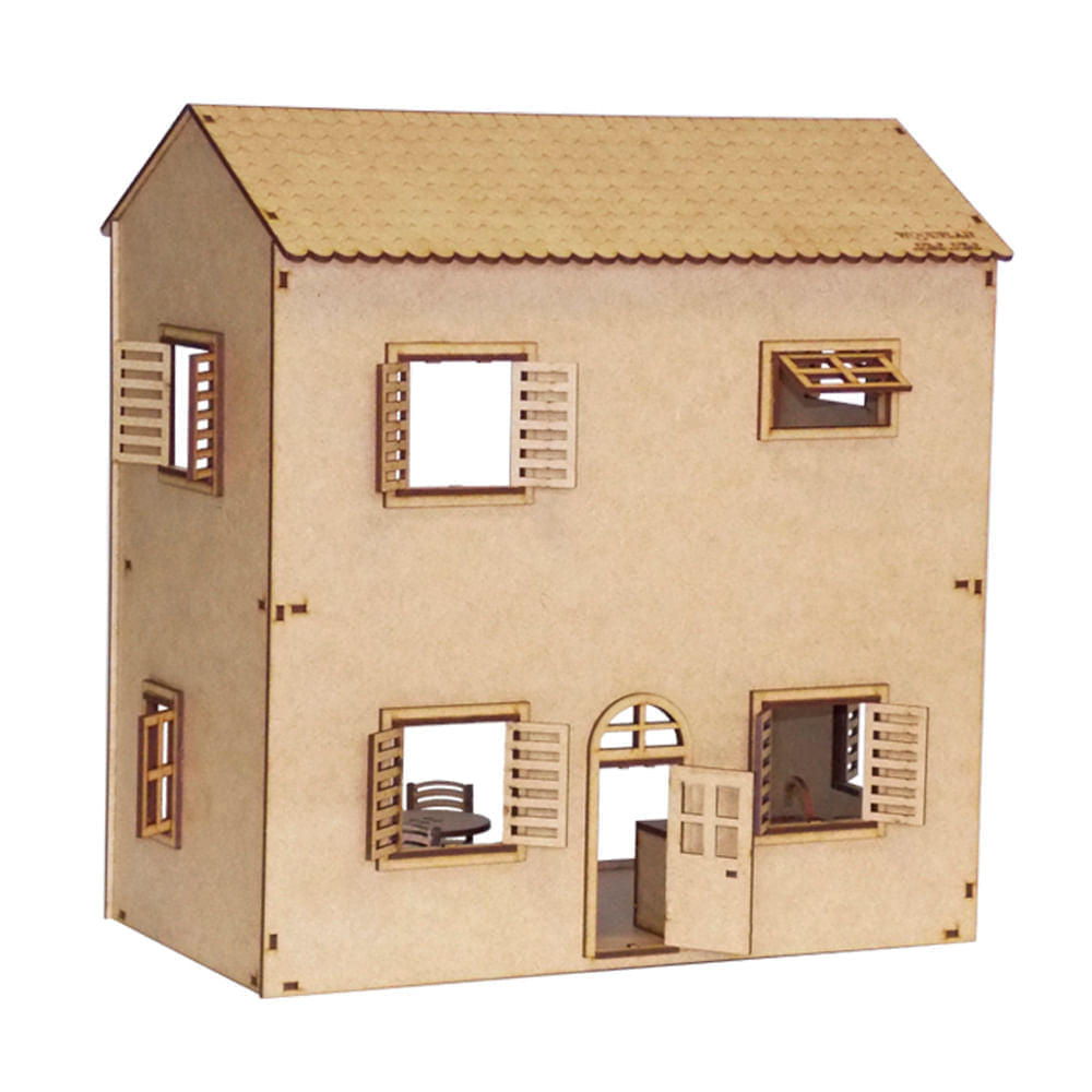 Kit Miniaturas Mdf Cru Casinha Mini Mini W4007 - Woodplan