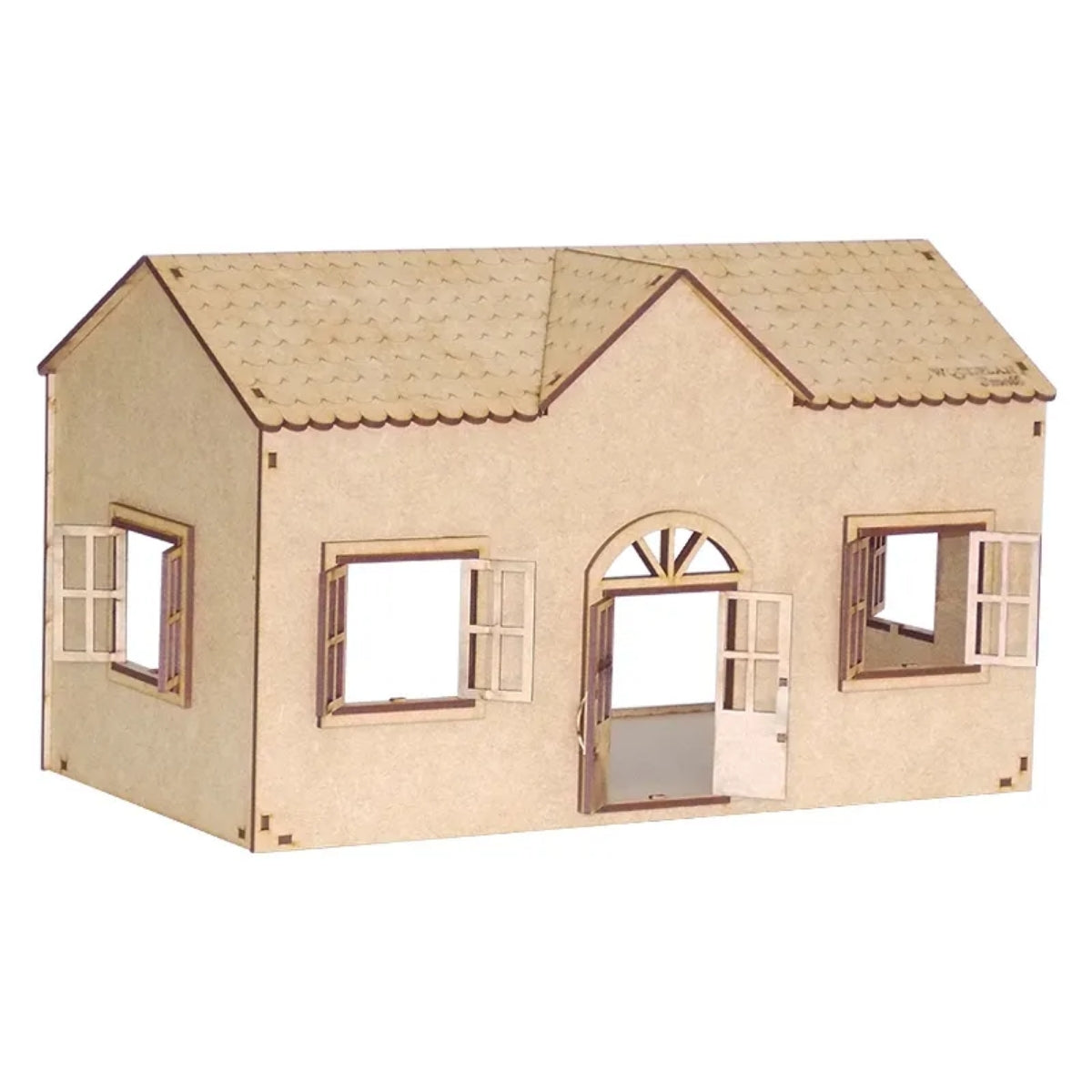 Casinha Mdf Cru Small sem Sacada W4028 - Woodplan