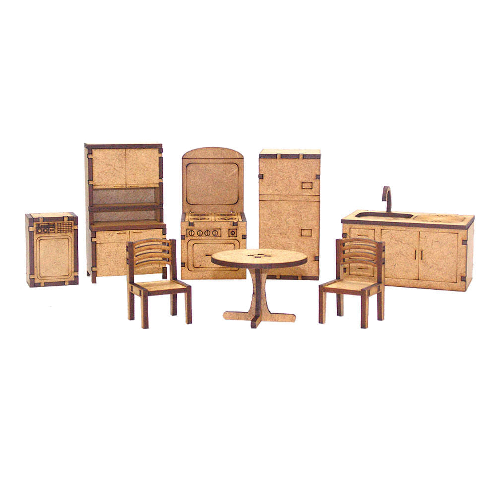 Kit Miniaturas Mdf Cru Cozinha K2006 - Woodplan