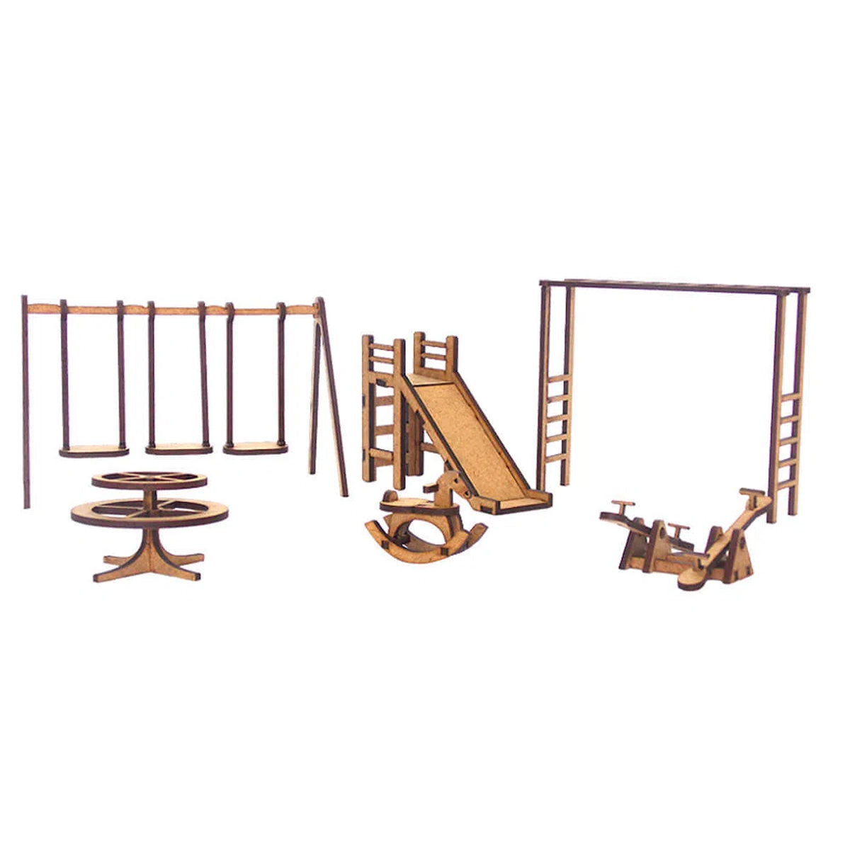 Kit Miniaturas Mdf Cru Parquinho K2008 - Woodplan