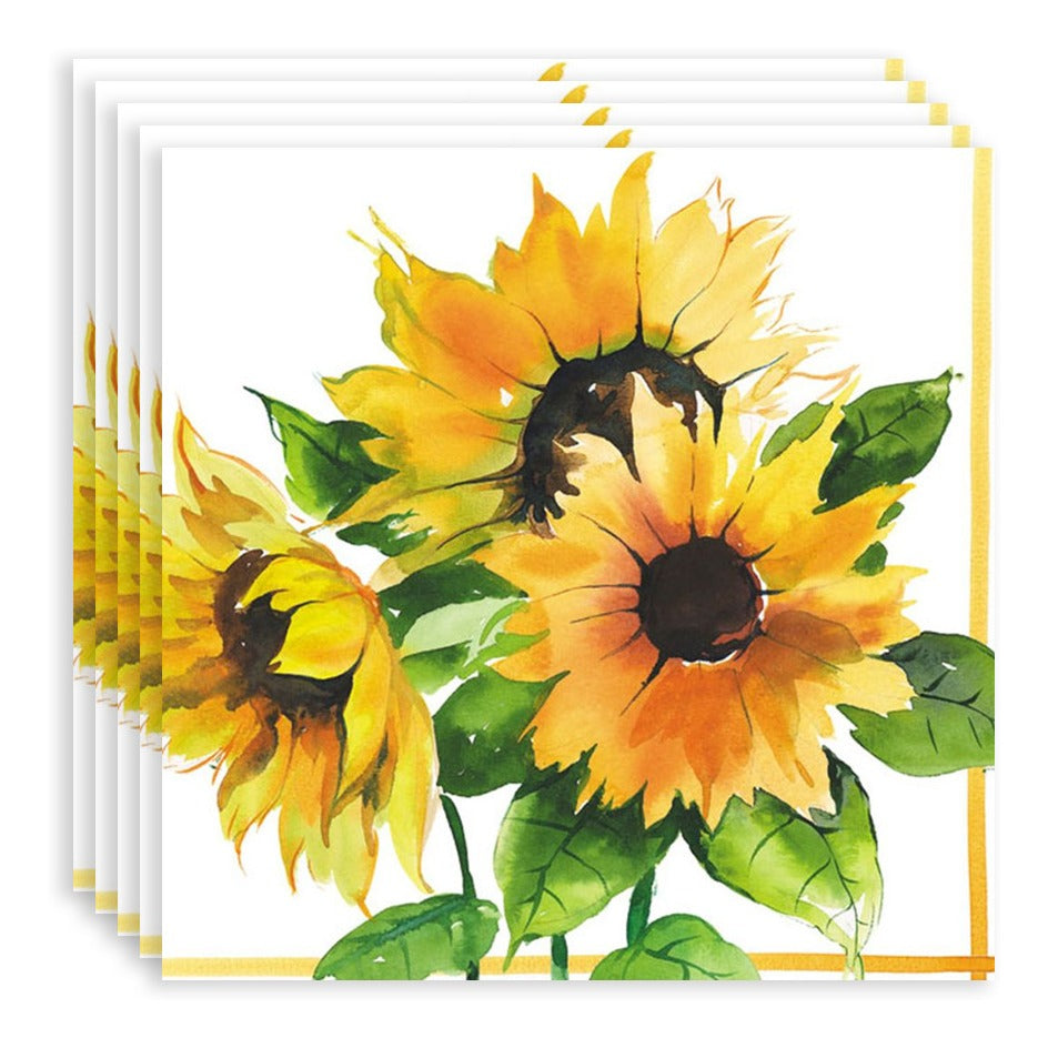 Guardanapo para Decoupage Ambiente 33x33cm com 20 Unidades - Girassóis