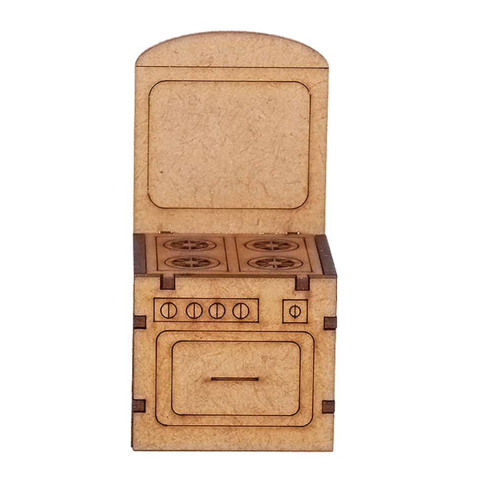 Miniatura Mdf Cru Fogão 9,8x5x5cm M1012 - Woodplan