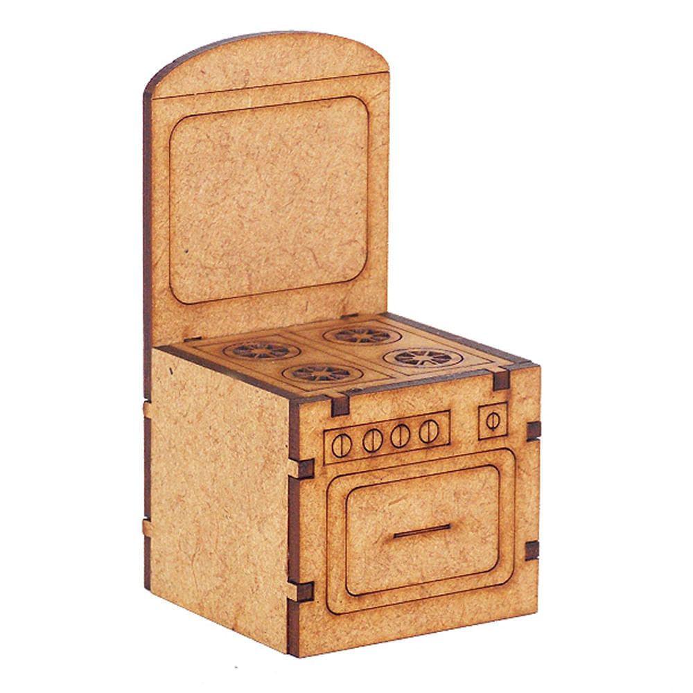 Miniatura Mdf Cru Fogão 9,8x5x5cm M1012 - Woodplan