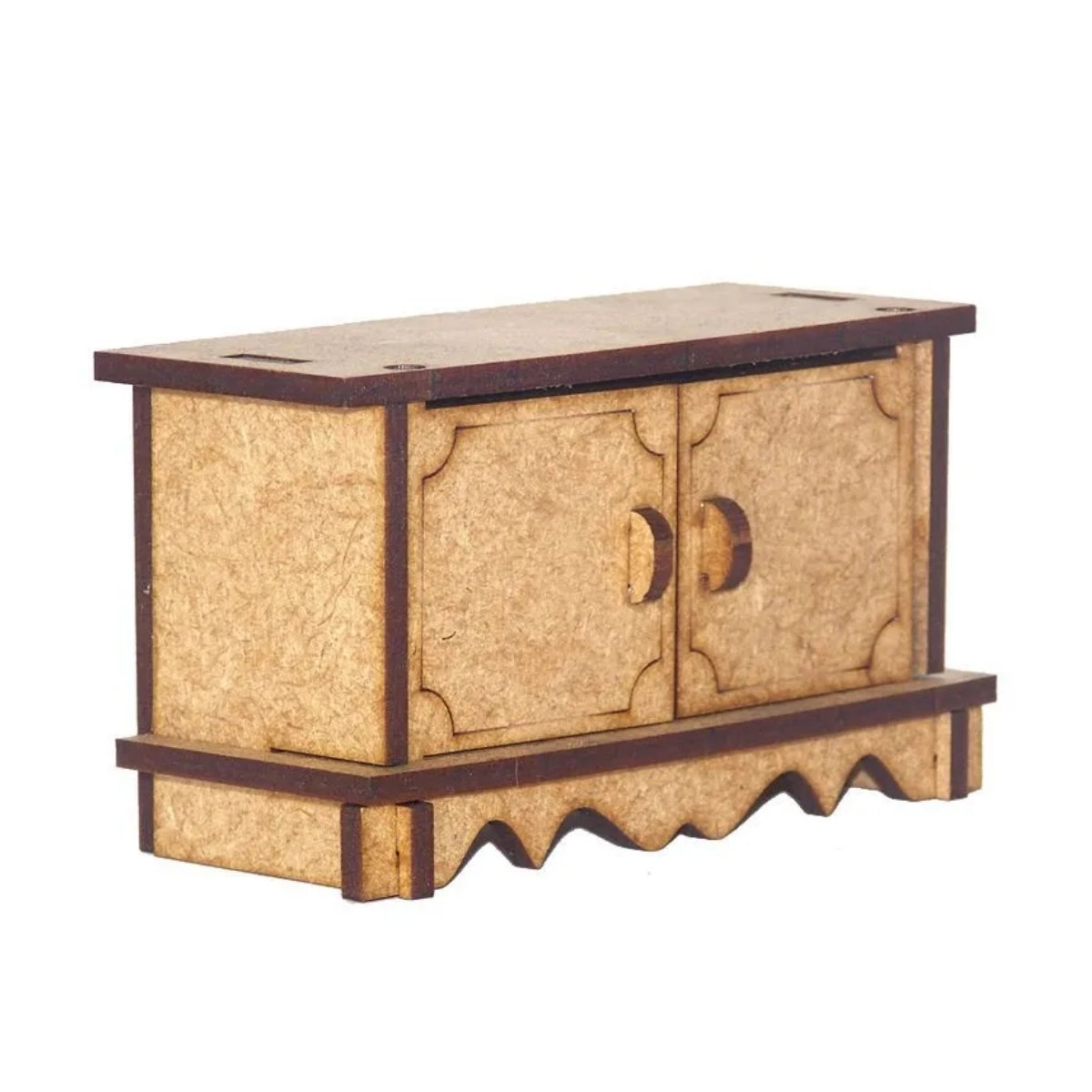 Miniatura Mdf Cru Cômoda M1033 - Woodplan
