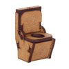 Miniatura Mdf Cru Vaso Sanitário 5,4x3,1x3cm M1009 - Woodplan