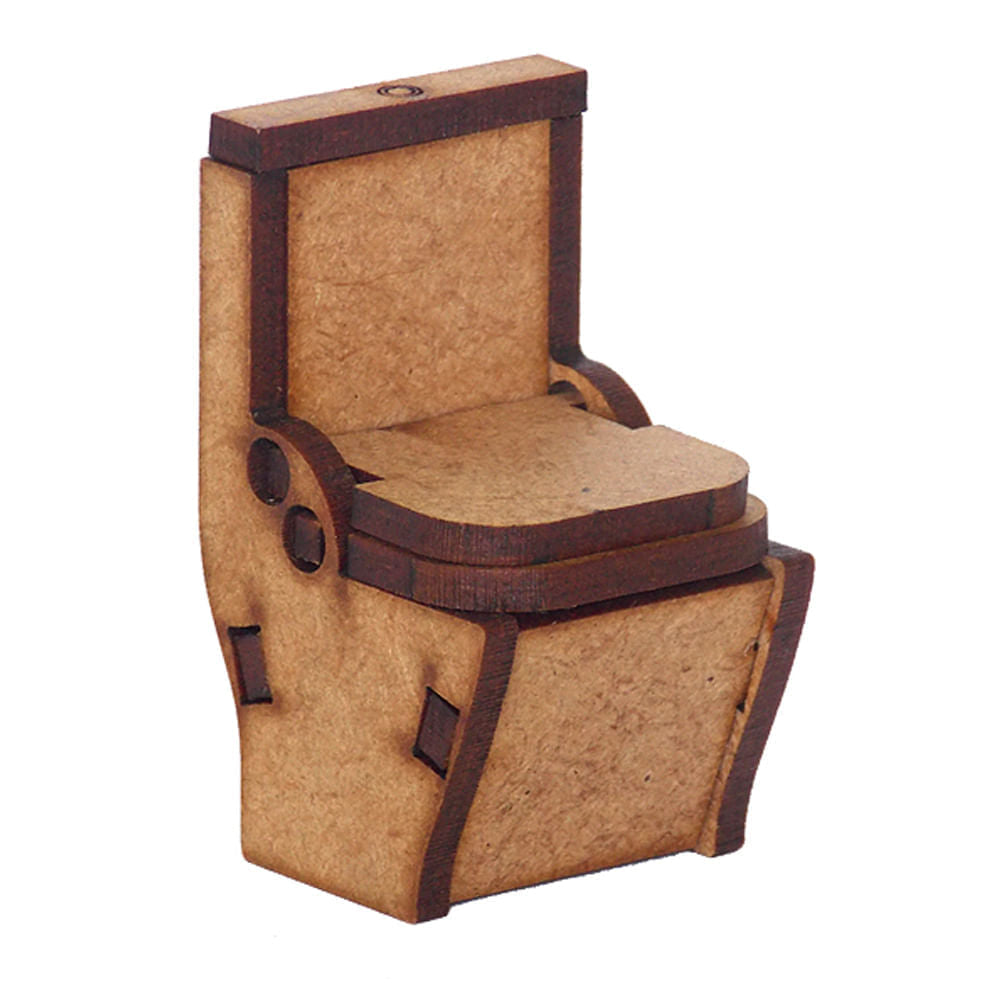 Miniatura Mdf Cru Vaso Sanitário 5,4x3,1x3cm M1009 - Woodplan