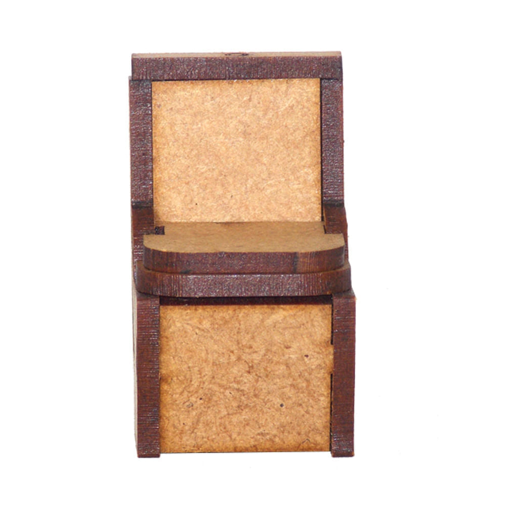 Miniatura Mdf Cru Vaso Sanitário 5,4x3,1x3cm M1009 - Woodplan
