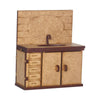 Miniatura Mdf Cru Pia do Banheiro M1007 - Woodplan