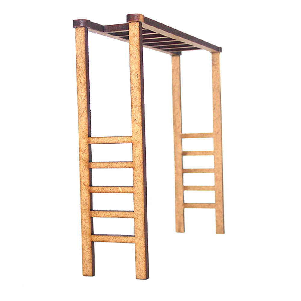 Miniatura Mdf Cru Escada Puleiro 11x12,8x3cm M1024 - Woodplan