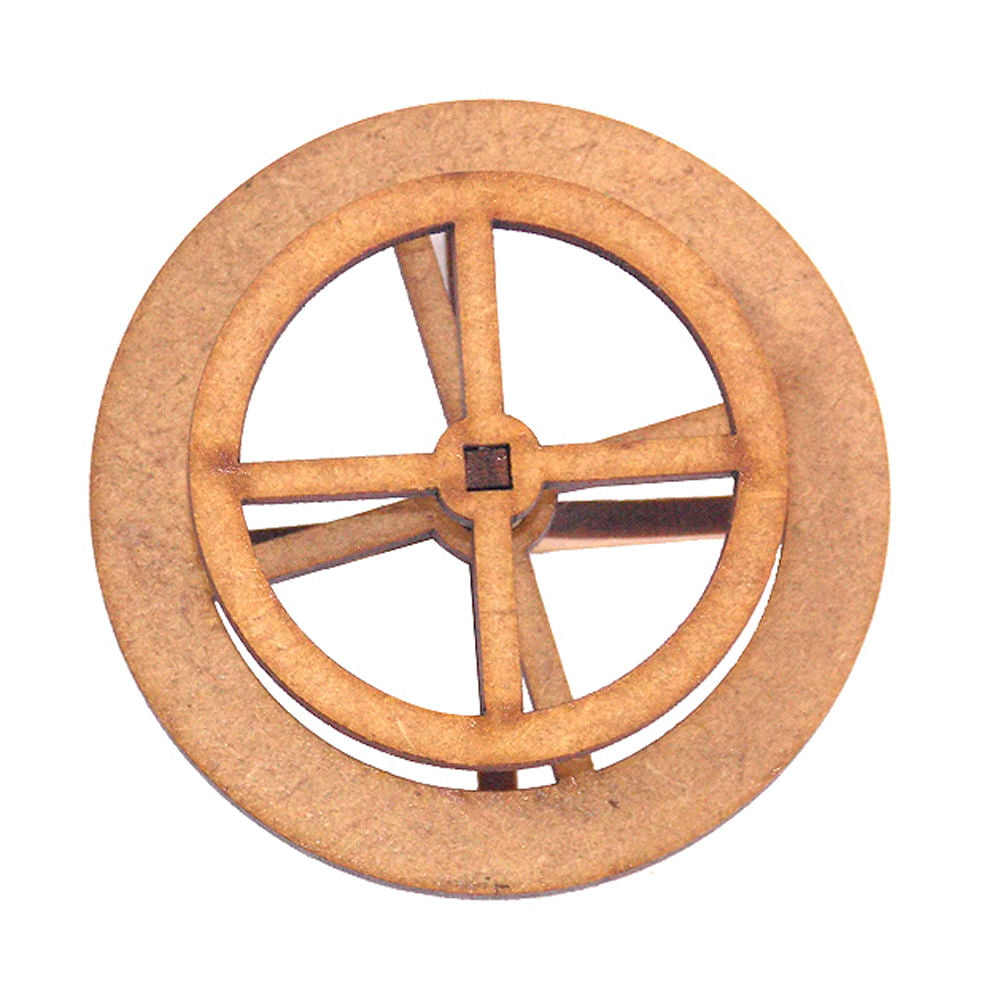 Miniatura Mdf Cru Gira-gira 4x6x6cm M1027 - Woodplan