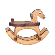 Miniatura Mdf Cru Cavalinho/cavalo de Balanço M1023 - Woodplan