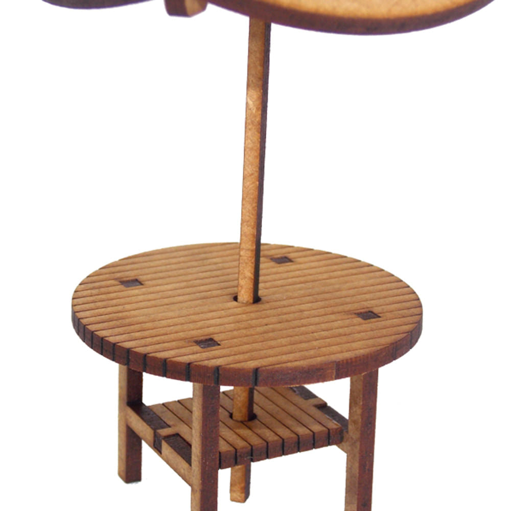Miniatura Mdf Cru Mesa Guarda Sol 11x7,7x7,7cm M1004 - Woodplan