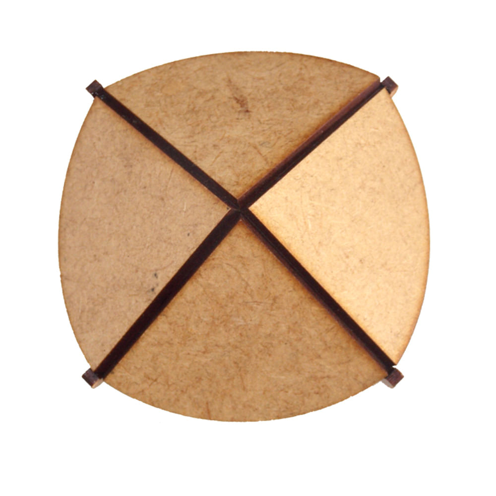 Miniatura Mdf Cru Mesa Guarda Sol 11x7,7x7,7cm M1004 - Woodplan