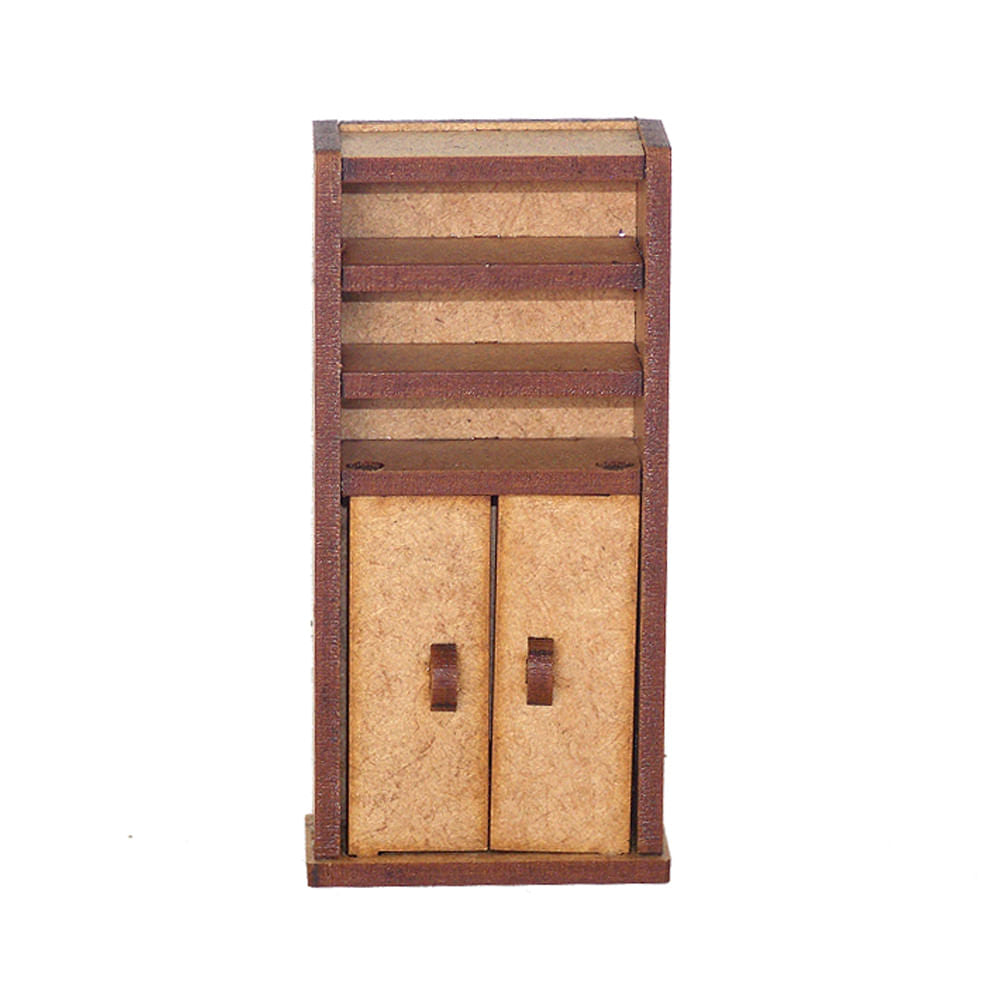 Miniatura Mdf Cru Armário de Escritório 9x4,2x2cm M1019 - Woodplan