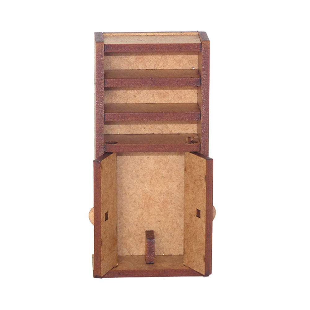 Miniatura Mdf Cru Armário de Escritório 9x4,2x2cm M1019 - Woodplan