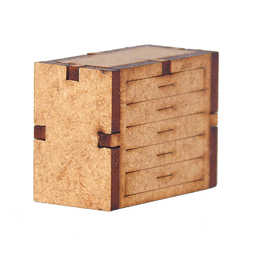 Miniatura Mdf Cru Gaveteiro 3x4x2cm M1020 - Woodplan
