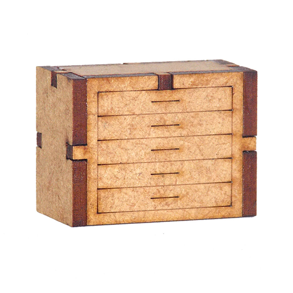Miniatura Mdf Cru Gaveteiro 3x4x2cm M1020 - Woodplan