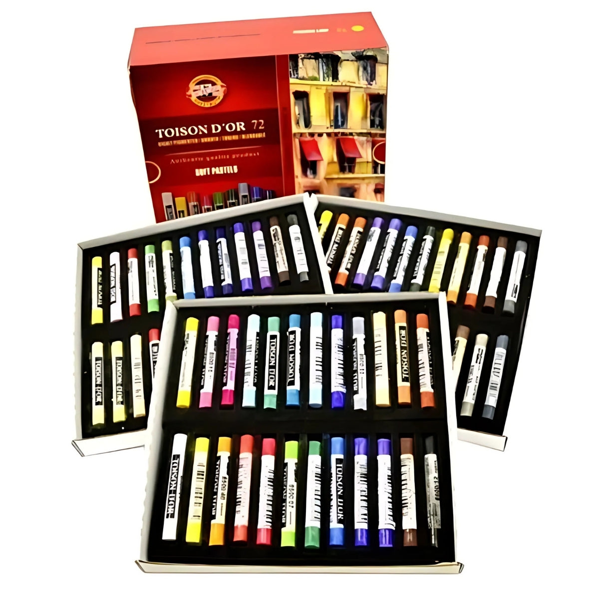 Estojo Giz Pastel Seco Toison D'or 72 Cores - Koh-i-noor