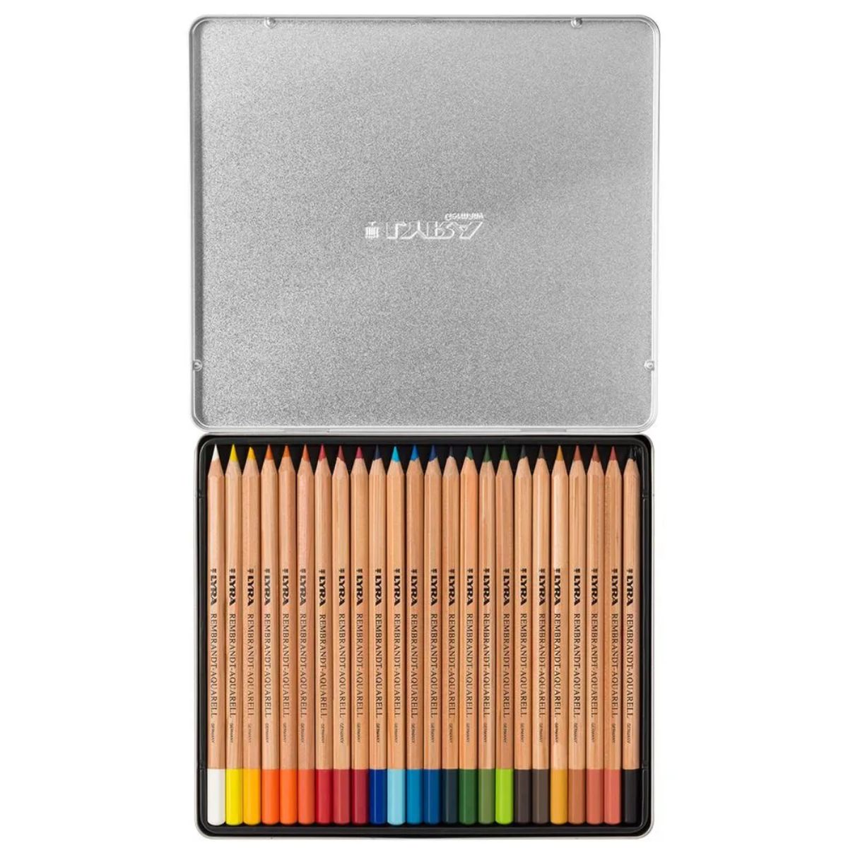 Estojo Lata Lápis de Cor Lyra Aquarelável Rembrandt Aquarell 24 Cores